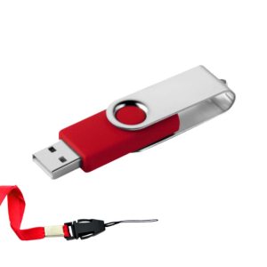 MEMORIA USB LONDON GIRATORIA 16GB  (USB029-U) ROJO