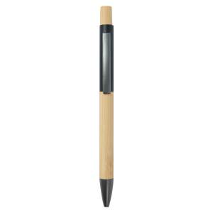 BOLIGRAFO NEGRO WANZI (AL 23151 - METAL / BAMBÚ)