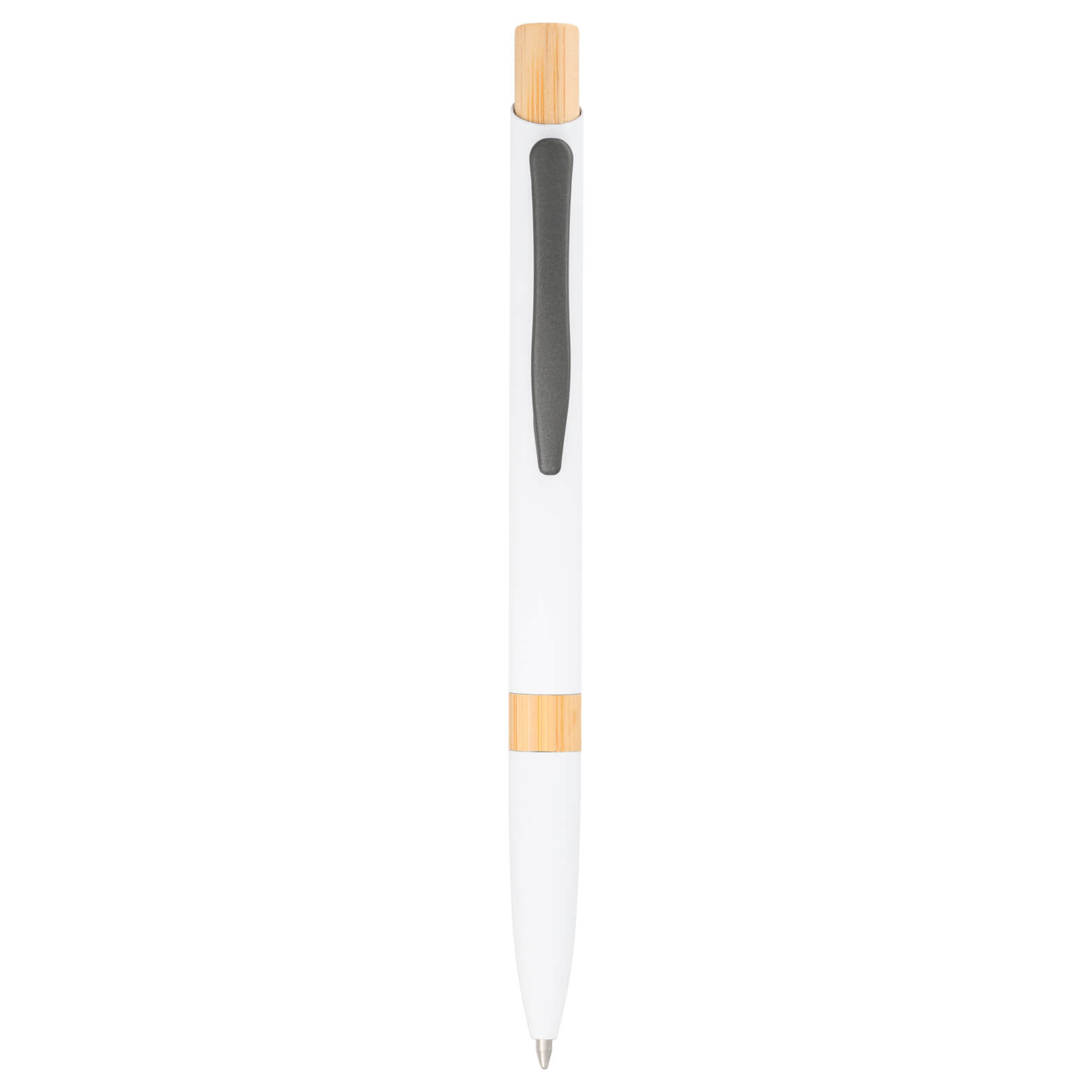 BOLIGRAFO BLANCO TAAD (AL 23150 - METAL / BAMBÚ)