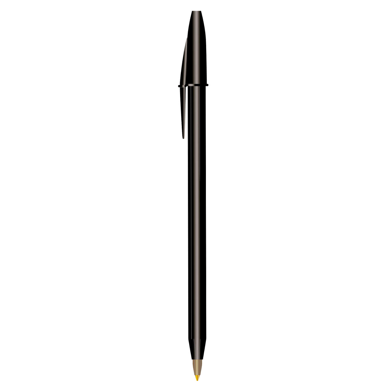 Boligrafo Negro Bic (Round stic tn - plástico)
