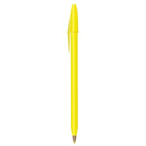 BOLIGRAFO AMARILLO BIC (ROUND STIC TA - PLÁSTICO)