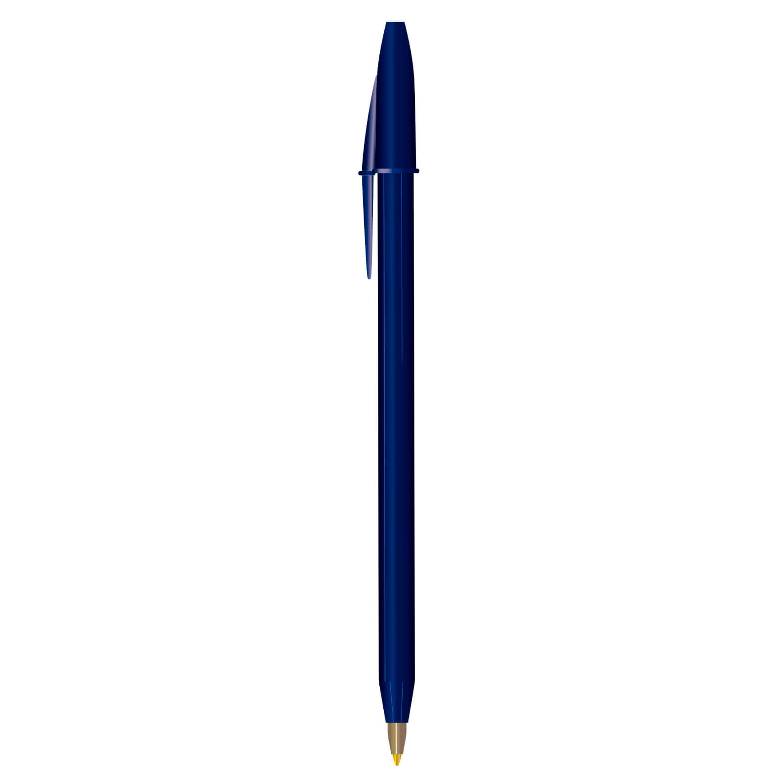 BOLIGRAFO AZUL MARINO BIC (ROUND STIC TA - PLÁSTICO)