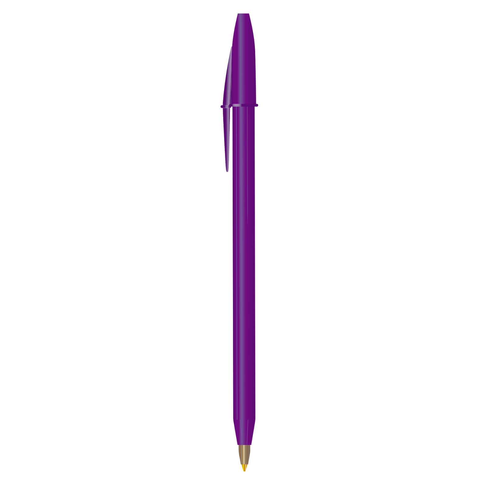 BOLIGRAFO MORADO BIC (ROUND STIC TA - PLÁSTICO)