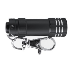 Llavero con Linterna Leonardo A2121 Negro (Aluminio / A2121.02 / articulos promocionales)