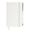 Libreta con Boligrafo Aitana A2182 Blanco (Libreta: carton plastificado / boligrafo: aluminio / A2182.01 / articulos promocionales)