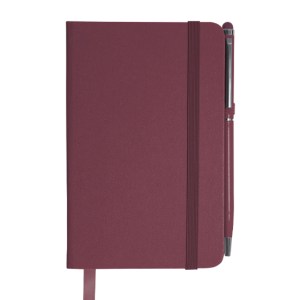 Libreta con Boligrafo Aitana A2182 Vino (Libreta: carton plastificado / boligrafo: aluminio / A2182.15 / articulos promocionales)