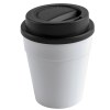 Vaso 350 ml. con Tapa de Plastico Late A2234 Negro (Non woven)