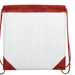 MORRAL TRANSPARENTE DISPORT A2586 ROJO (PVC)