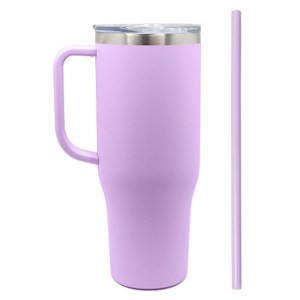 Termo de Acero Inoxidable con Asa Barney A2915 Lila (Poliéster)