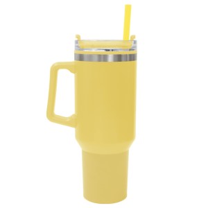 Tarro Térmico Doble Pared Mugly A2954 Amarillo (Cerámica)