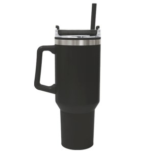 Tarro Térmico Doble Pared Mugly A2954 Negro (Cerámica)