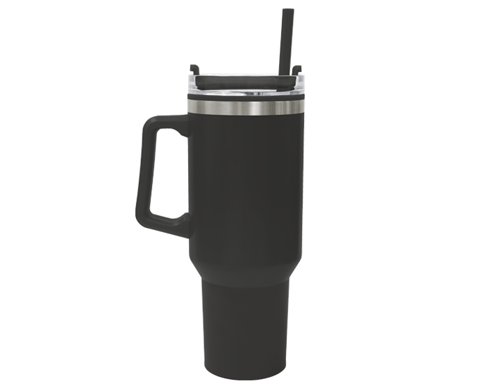 Tarro Térmico Doble Pared Mugly A2954 Negro (Cerámica)