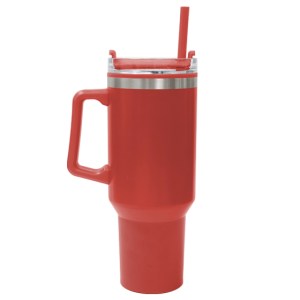 Tarro Térmico Doble Pared Mugly A2954 Rojo (Cerámica)