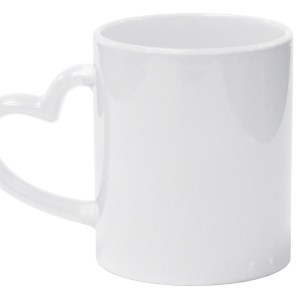 Taza Bicolor de Sublimación 11OZ. Dear A2960 Blanco (Plástico)