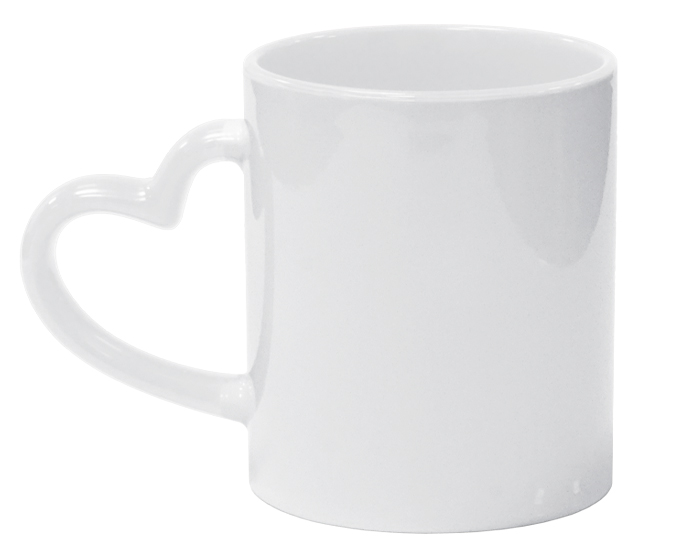 Taza Bicolor de Sublimación 11OZ. Dear A2960 Blanco (Plástico)