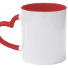 Taza Bicolor de Sublimación 11OZ. Dear A2960 Rojo (Plástico pet)