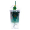 Vaso de Plástico Doble Pared Pine A2966 Verde (Tritán / silicón)
