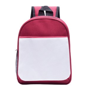 MINI MOCHILA CON SOLAPA PARA SUBLIMACIÓN JUSTIN A3011 VINO (Plástico)