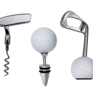 Set de Accesorios para Vino de Golf Golfito A3014 Negro (Plástico)