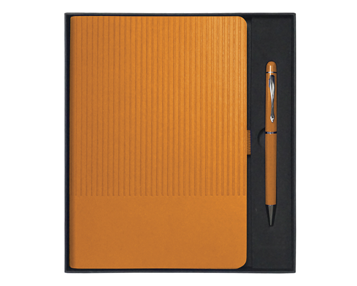Set de Libreta con Boligrafo Neruda A3018 Naranja (Plástico)