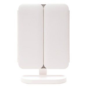 ESPEJO DE TOCADOR RECARGABLE CON LUZ LED AFRODITA A3029 BLANCO (Plástico PP / Acero inoxidable)