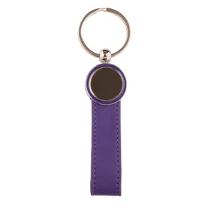 LLAVERO CON CORREA Y PLACA DEXTER A3031 MORADO (Plástico)