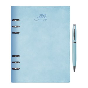 AGENDARIO ORGANIZADOR CON ARILLOS HILTON A3045 AZUL CLARO (Plástico PC)