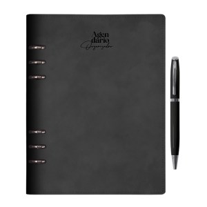 AGENDARIO ORGANIZADOR CON ARILLOS HILTON A3045 NEGRO (Plástico)