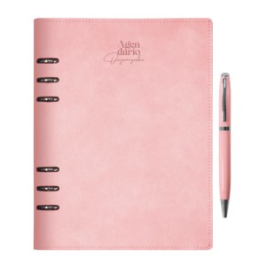 AGENDARIO ORGANIZADOR CON ARILLOS HILTON A3045 PALO DE ROSA (Plástico)