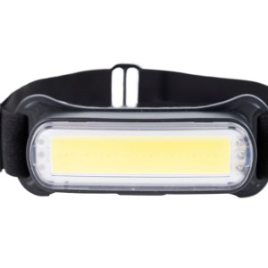 LÁMPARA FRONTAL LED DE PLÁSTICO RECARGABLE RÁPEL A3046 NEGRO (PVC / Madera)