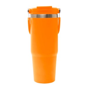 TERMO DE ACERO INOXIDABLE KARRY A3049 NARANJA (Poliéster 210D / PEVA)