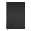 AGENDARIO DIARIO 2025 AGD2025 NEGRO (Curpiel / Acero Inoxidable)