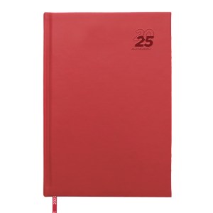 AGENDARIO DIARIO 2025 AGD2025 ROJO (Poliéster 210D / PEVA)