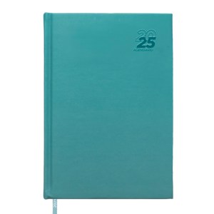 AGENDARIO DIARIO 2025 AGD2025 TURQUESA (Cartón)