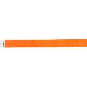 BRAZALETE TYVEK BI5709 (PLANILLA 20 PZAS) NARANJA FOSFORESCENTES (Plástico)