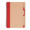 LIBRETA ECOLÓGICA ROJO (T164)