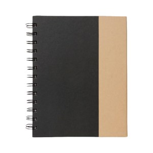 LIBRETA CON NOTAS ADHESIVAS NEGRO (T327)