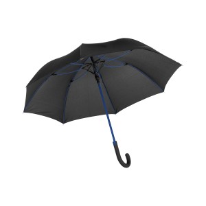 PARAGUAS CANCAN NEGRO Y ROYAL  BLUE (U317)
