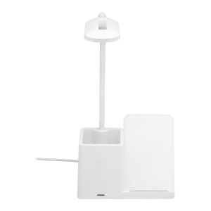 ORGANIZADOR DE ESCRITORIO CON LÁMPARA MINIOFFICE BLANCO (EC758)