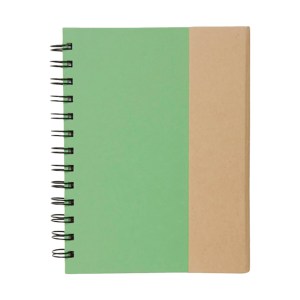 LIBRETA CON NOTAS ADHESIVAS (T327 VERDE MANZANA)
