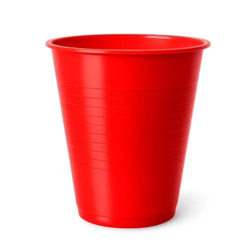 Vaso Party T 328 ROJO (T328 - pet / polipropileno - articulo promocional)