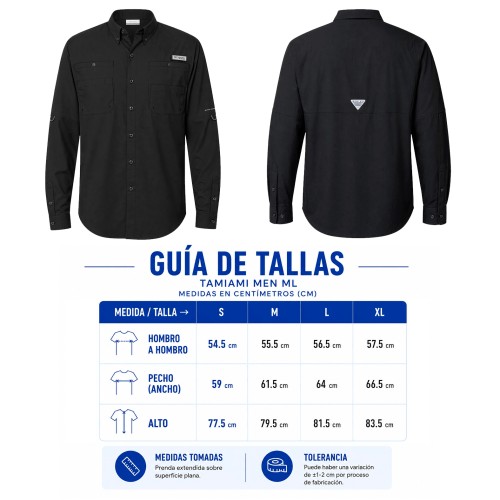 03072026162715_TAMIAMIMENMLesq-1 Columbia Columbia TAMIAMI MEN ML BLANCO (Tamiamimenml – poliester – articulo promocional)