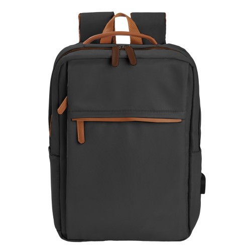 Mochila Norcia BL 288 NEGRO (BL288 - poliester - articulo promocional)