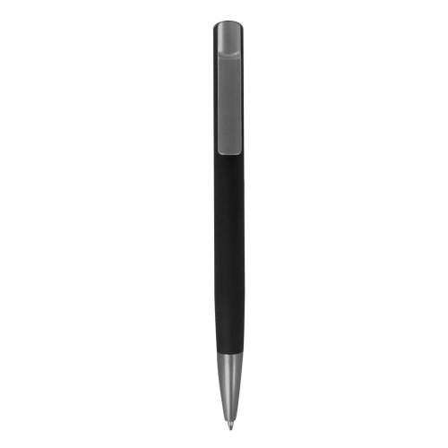 Boligrafo Metalico Hanko AL 25112 NEGRO (AL25112 - metal / rubber - articulo promocional)