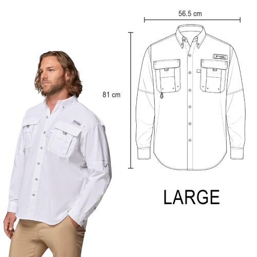 Columbia Columbia BAHAMA MEN ML BLANCO (Bahamamenml - poliester - articulo promocional)