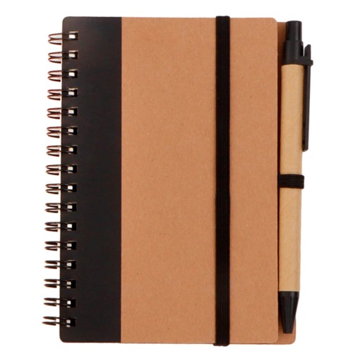 Libreta Ecologica Yew LE 057 NEGRO (LE057 - carton - articulo promocional)
