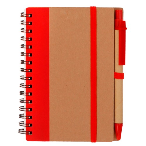 Libreta Ecologica Yew LE 057 ROJO (LE057 - carton - articulo promocional)