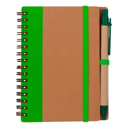 Libreta Ecologica Yew LE 057 VERDE (LE057 - carton - articulo promocional)