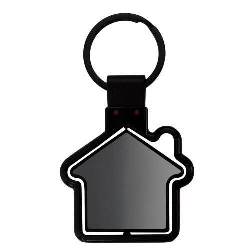 Llavero Metalico Villa MK 060 NEGRO (MK060 - metal / plastico - articulo promocional)