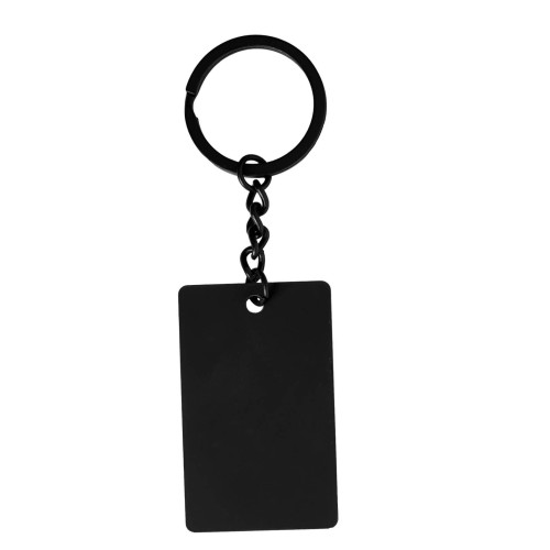 Llavero Metalico Nublar MK 066 NEGRO (MK066 - metal / rubber - articulo promocional)